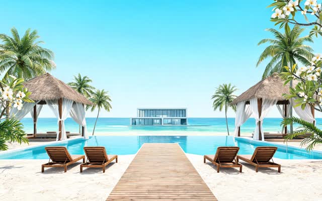The Island Resort card under Scene Style in SceneMixer's project setup